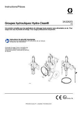 Graco 3A3282G, Groupes hydrauliques Hydra-Clean Mode d'emploi