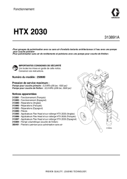 Graco 313891A, HTX 2030 258680 Manuel du propriétaire