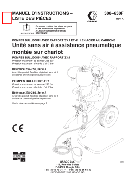 Graco 308630a , Unité sans air à assistance pneumatique montée sur chariot Manuel du propriétaire