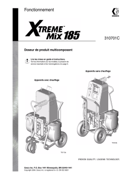 Graco 310701C, Xtreme Mix 185 Manuel du propriétaire