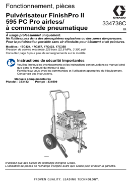 Graco 334738C - FinishPro II 595 PC Pro Airless/Air-Assisted Sprayers Manuel du propriétaire