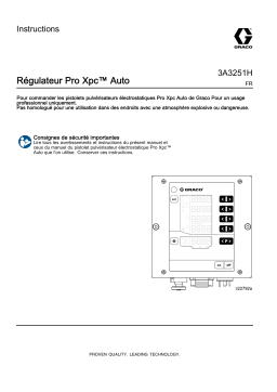 Graco Régulateur Pro Xpc™ Auto Mode d'emploi