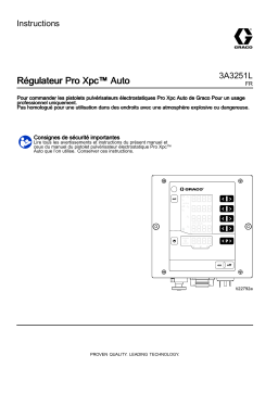 Graco 3A3251L, Régulateur Pro Xpc Auto Mode d'emploi