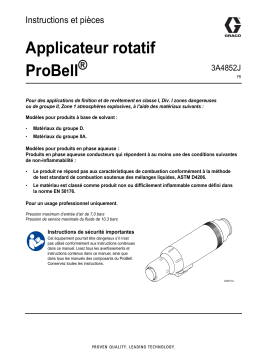 Graco 3A4852J, Applicateur rotatif ProBell Mode d'emploi