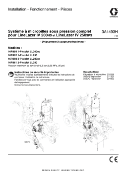 Graco 3A4493H - Système à microbilles sous pression complet pour LineLazer IV 200HS et LineLazer IV 250SPS Manuel du propriétaire