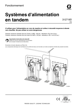 Graco 312719D, Tandem Supply Systems Manuel du propriétaire