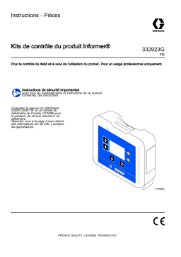 Graco 332923G, Kits de contrôle du produit Informer Mode d'emploi