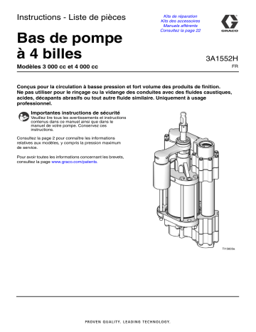 Graco 3A1552H Mode d'emploi | Fixfr