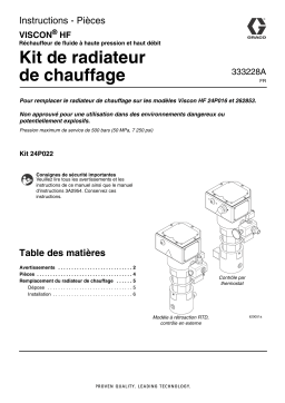 Graco 333228A - Heater Core Kit for Viscon HF Mode d'emploi