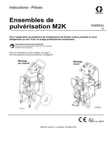 Graco 334853J, Ensembles de pulvérisation M2K Mode d'emploi | Fixfr