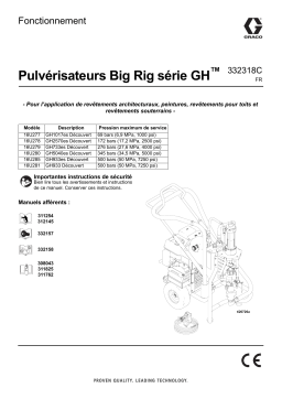 Graco 332318C GH Series Big Rig Sprayers Manuel du propriétaire