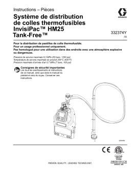 Graco 332374Y, Système de distribution de colles thermofusibles InvisiPac HM25 Tank-Free Mode d'emploi