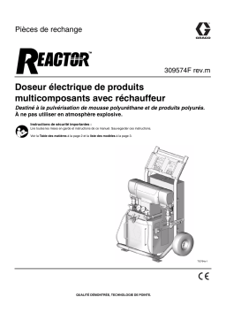 Graco 309574Fm - Reactor, Electric, Heated, Plural Component Proportioner Repair-Parts Manuel du propriétaire