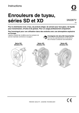 Graco 3A0287V - Enrouleurs de tuyau, séries SD et XD Mode d'emploi