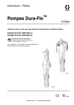 Graco 312598A Dura-Flo Pump Mode d'emploi
