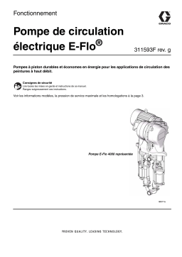 Graco 311593E, E-Flo Electric Circulation Pump Manuel du propriétaire
