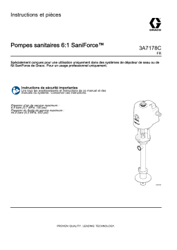 Graco 3A7178C, Pompes sanitaires 6:1 SaniForce Mode d'emploi