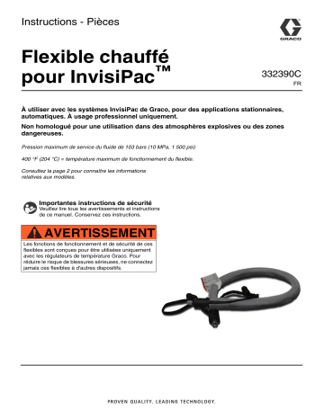 Graco 332390C - InvisiPac Heated Hose Mode d'emploi | Fixfr
