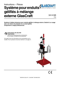 Graco 3A1416B - GlasCraft Gel Coat System External Mode d'emploi