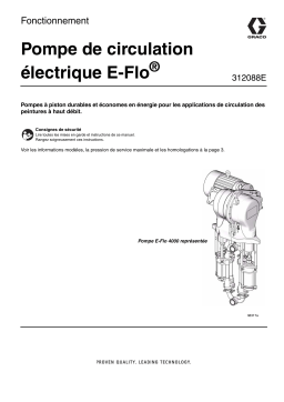 Graco 312088E, E-Flo Electric Circulation Pump Manuel du propriétaire