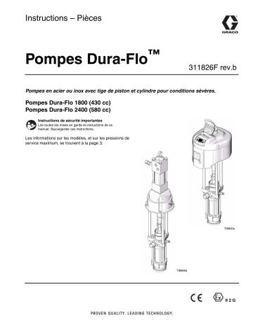 Graco 311826Fb - Dura-Flo Pump Mode d'emploi | Fixfr