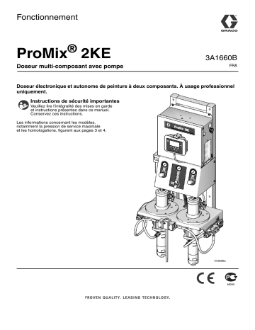 Graco 3A1660B, ProMix 2KE, Pump Systems Manuel du propriétaire | Fixfr