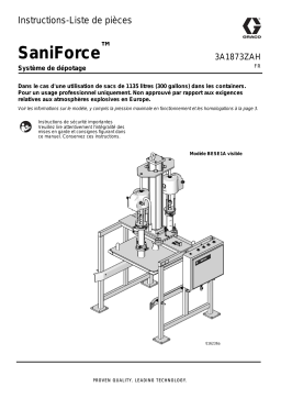 Graco 3A1873ZAH- SaniForce™ Système de dépotage Mode d'emploi