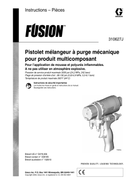 Graco 310627J Fusion Spray Gun Manuel du propriétaire