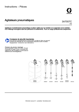 Graco 3A7007C, Agitateurs pneumatiques Mode d'emploi