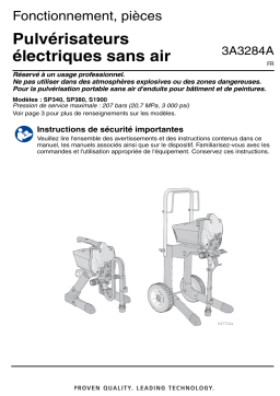 Graco 3A3284A SP340, SP380, S1900 Electric Airless Sprayers Manuel du propriétaire