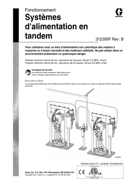 Graco 312395Fb - Systèmes d'alimentation Manuel du propriétaire