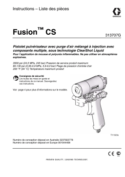 Graco 313707G, Fusion CS Spray Gun Manuel du propriétaire