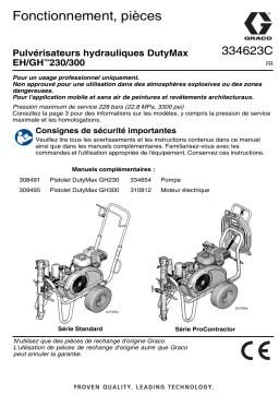 Graco 334623C, DutyMax EH/GH 230/300 Hydraulic Sprayers Manuel du propriétaire