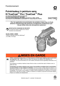 Graco 3A0706D - TrueCoat Cordless Paint Gun Manuel du propriétaire