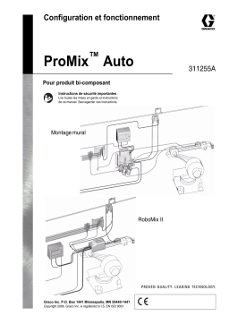 Graco 311079A ProMix Auto, U.S. Manuel du propriétaire