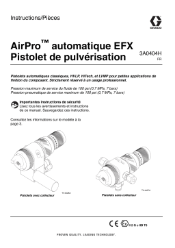 Graco 3A0404H, AirPro EFX Automatic Spray Gun Mode d'emploi