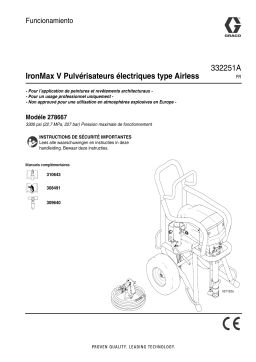 Graco 332251A - IronMax V Electric Airless Sprayer Manuel du propriétaire