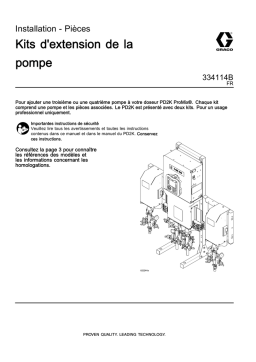 Graco 334114B, ProMix PD2K Pump Expansion Kits Mode d'emploi