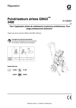 Graco 311064H, GMAX 3400 Airless Sprayers, Repair Manuel du propriétaire