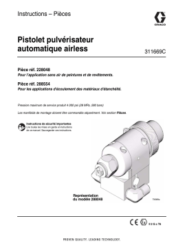 Graco 311669C, Automatic Airless Spray Guns Mode d'emploi
