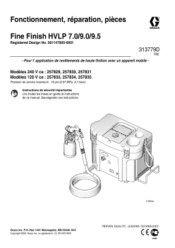 Graco 313779D Fine Finish HVLP 7.0/9.0/9.5 Manuel du propriétaire