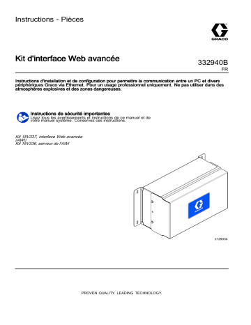 Graco 332940B, Kit d'interface Web avancée Mode d'emploi | Fixfr