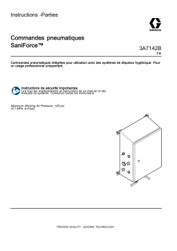 Graco 3A7142B, Commandes pneumatiques SaniForce™ Mode d'emploi