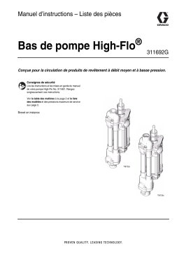 Graco 311692G High-Flo Lowers Manuel du propriétaire