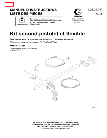 Graco 308939c , Kit second pistolet et flexible Manuel du propriétaire | Fixfr