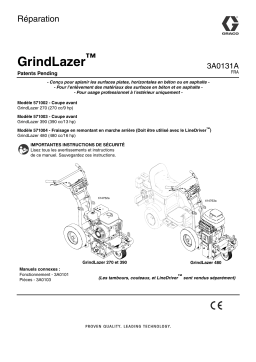 Graco 3A0131A GrindLazer Repair Manuel du propriétaire