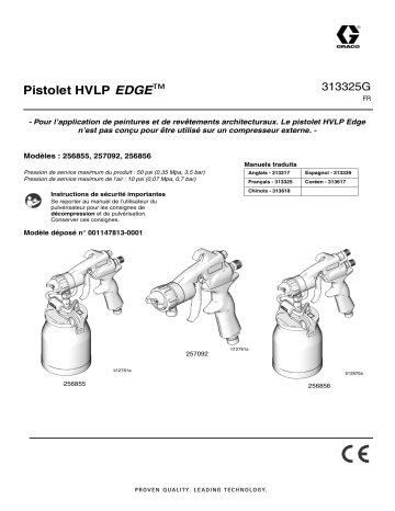 Graco 313325G - HVLP EDGE Gun Manuel du propriétaire | Fixfr