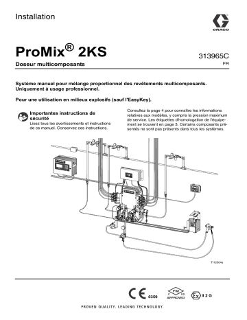 Graco 313965C, ProMix 2KS Installation manuel | Fixfr