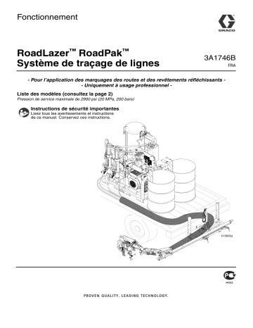 Graco 3A1746B - RoadLazer RoadPak Line Striping System Manuel du propriétaire | Fixfr