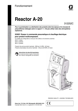 Graco 312252C Reactor A-20 Manuel du propriétaire